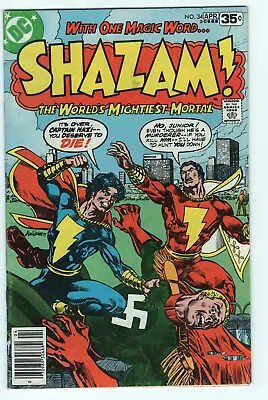 Buy SHAZAM #34 - 4.0 - OW-W - Captain Marvel - Captain Marvel Jr. VS Captain Nazi • 4.55£
