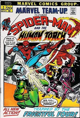 Buy Marvel Team-Up #2, 1972, Stan Lee / Gil Kane, Spider-Man & Human Torch VFN- • 60£