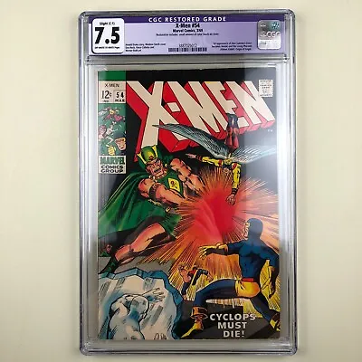 Buy (Uncanny) X-Men #54 (1969) CGC 7.5, 1st Alex Summer, RESTORED • 59.58£