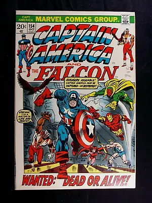 Buy Captain America #154 VF 8.5 1st Full App. Jack Monroe Nomad Vintage Marvel 1972 • 78.83£