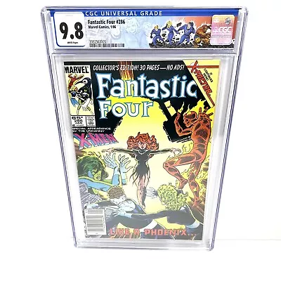 Buy Fantastic Four #286 CGC 9.8 Newsstand 1986 Jean Grey Phoenix X-Factor Forms Xmen • 276.70£