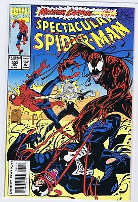 Buy Spectacular Spiderman 202 7.5  Venom Carnage Maximum Carnage 9 Of 14 Bb • 10.39£