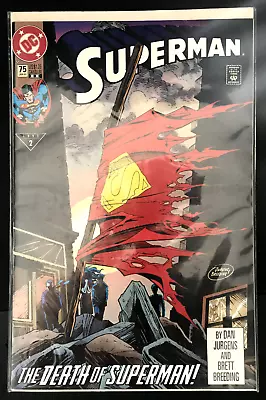 Buy Superman #75 9.6+ Newsstand Death Of Superman DC Comics 1993 Dan Jurgens (NEW) • 56.03£