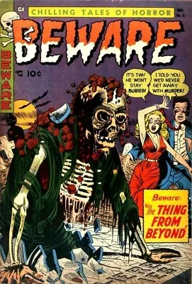 Buy Beware #1-15 Full Run On Dvd Golden Age Pre-code Horror Comics Trojan Magazines • 3.95£
