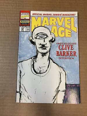 Buy Marvel Age #107 Marvel Comic - Clive Barker Interview • 4£