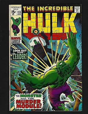 Buy Incredible Hulk #123 VF- Trimpe Leader Fantastic Four Thunderbolt & Betty Ross • 19.03£