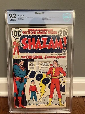 Buy Shazam #1 CBCS 9.2 1973 DC Comics First Captain Marvel In DC Comics • 107.60£