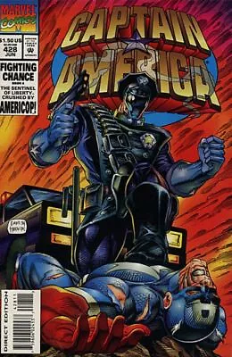 Buy CAPTAIN AMERICA #428 F/VF, Direct, Marvel Comics 1994 Stock Image • 2.38£