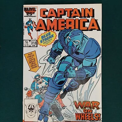Buy Captain America #318 Death Of Death Adder & Blue Streak 1968 Series Marvel • 5.59£