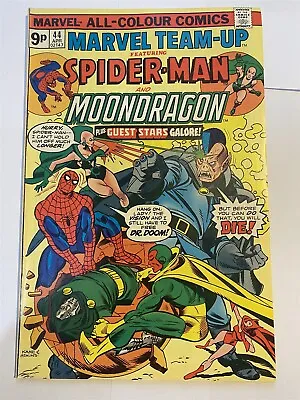 Buy MARVEL TEAM-UP #44 Moondragon Spider-Man Marvel UK Price 1976 FN+/VF- • 3.95£