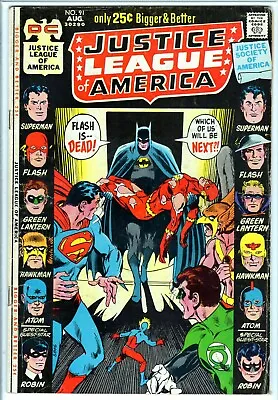 Buy Justice League Of America #91 - Dc 1971 - Vg+ (4.5) - Bagged Boarded • 16.27£