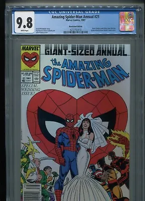Buy Amazing Spider-Man Annual #21 (1987) CGC 9.8 [WHITE] NEWSTAND • 276.71£
