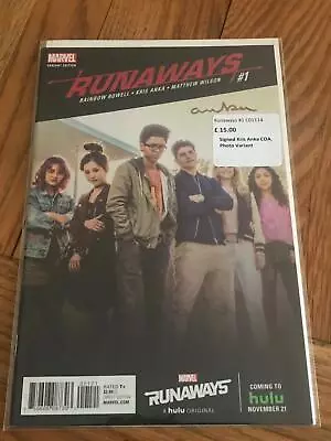 Buy Runaways #1 Signed Kris Anka COA Photo Variant • 15£