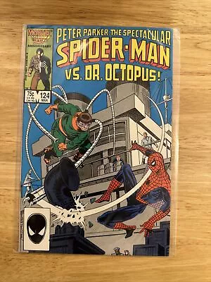 Buy Spiderman Spectacular #124 Vol1 Marvel Comic Dr Octopus March 1987 • 2£