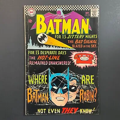 Buy Batman 184 Silver Age DC 1966 Robin Gardner Fox Comic Carmine Infantino Cover • 16.05£