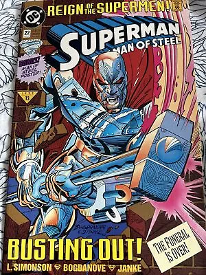 Buy Superman The Man Of Steel #13- DC Comics - June 1993 With Poster • 2£