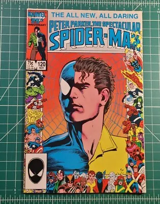Buy Peter Parker The Spectacular Spider-Man #120 (1986) NM Marvel Anniversary Frame • 15.80£