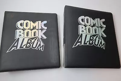 Buy Album Comic Book - Black - Storage Display D-Ring Folders Lot Of Two • 30.50£