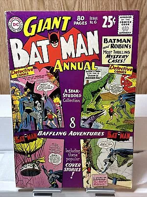 Buy Batman Annual #6 1963 Silver Age DC Comics Vintage 80 Page Giant With Robin • 18.38£