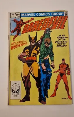 Buy Daredevil# 196 Key 🔑 (1st Meeting With Wolverine) 1983 1st App Lord Dark Wind • 9.99£