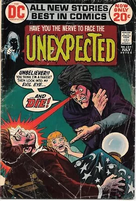 Buy The Unexpected Comic Book #137 DC Comics 1972 GOOD+ • 3.55£