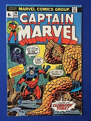 Buy Captain Marvel #26 FN+ (6.5) MARVEL (Vol 1, 1973) 1st App Death, Thanos Cover • 59£