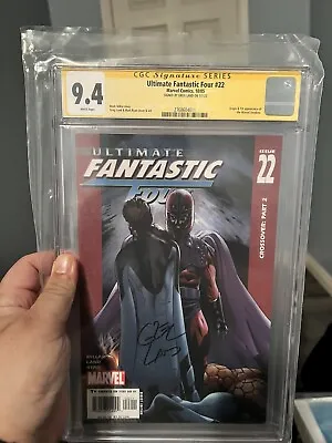 Buy Ultimate Fantastic Four #22 Cgc 9.4 Signed By Greg Land Magneto Xmen • 98.79£