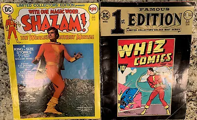 Buy Shazam Limited Collectors Ed 1975 & Whiz Comics 1st Ed 1974 • 28.59£