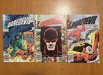 Buy Daredevil 3 Comic Lot #s 235 236 237 Newsstand Edition Marvel 25th Anniversary • 19.98£
