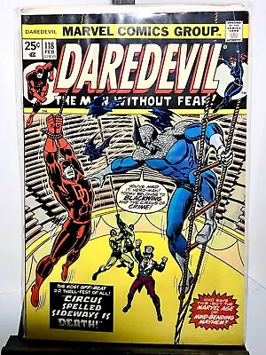 Buy Daredevil The Man Without Fear #118 By Gerry Conway & Don Heck, (1974, Marvel) • 7.91£