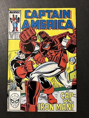 Buy Captain America #341 (May 1988, Marvel) HIGH GRADE - CAP VS. IRON MAN - COMIC • 6.33£