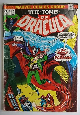 Buy Marvel Comics Tomb Of Dracula #12 1st Appearance Safron Caulder; 2nd Blade VG/FN • 50.36£