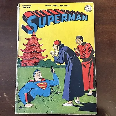 Buy Superman #45 (1947) - Golden Age Superman! • 259.84£