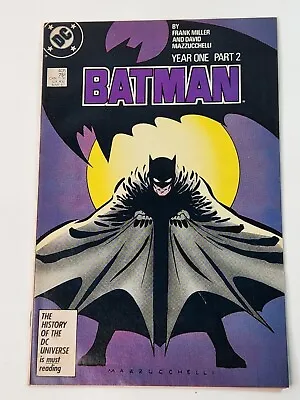 Buy Batman 405 Year One Part 2 Frank Miller 1st Sarah Essen 1st Carmine Falcone 1987 • 19.78£