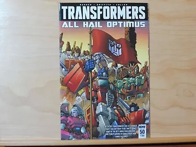 Buy IDW Comics:  THE TRANSFORMERS #50  Feb. 2016   'All Hail Optimus Prime Part 1' • 12.99£