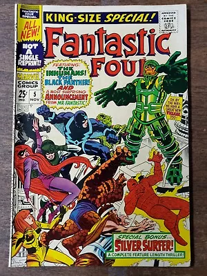 Buy Fantastic Four Annual #5 (Marvel 1967) 1st App Psycho-man! • 160.63£