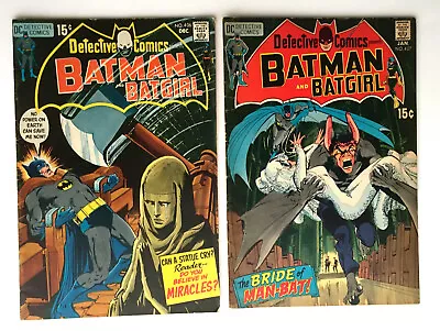 Buy Detective Comics 406 407 5.5 BATMAN Batgirl Early MAN-BAT NEAL ADAMS Bronze Age • 55.95£