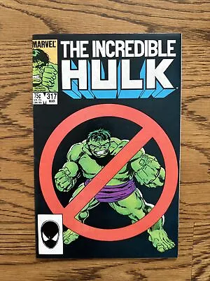 Buy Incredible Hulk #317 (Marvel 1986) John Byrne Classic Cover! NM/VF • 2.75£