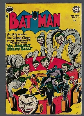 Buy DC COMICS BATMAN 73 Golden Age 1952 FN- 5.5 Appearance Joker Utility Belt • 1,399.99£