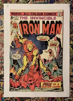 Buy Iron Man #73 - Mar 1975 - Crimson Dynamo Appearance! - Vfn- (7.5) Pence Copy! • 7.49£