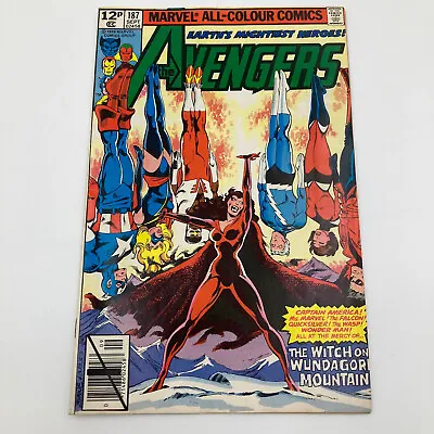 Buy Marvel Comics The Avengers #187 Darkhold Origin 1979 Bronze Age Newsstand Copy • 19.90£