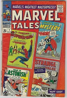 Buy Marvel Tales 7 Vg+ 1967 Amazing Spiderman 10 Strange 105 1964 Series Lb2 • 6.39£