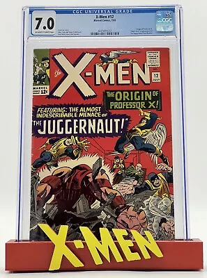 Buy Uncanny X-Men #12 Comic 1965 CGC 7.0 1st App & Origin Juggernaut Professor X • 1,112.07£