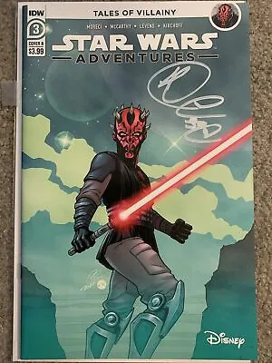 Buy Star Wars Adventures #3 Darth Maul Cover B Signed By Ray Park • 98.83£