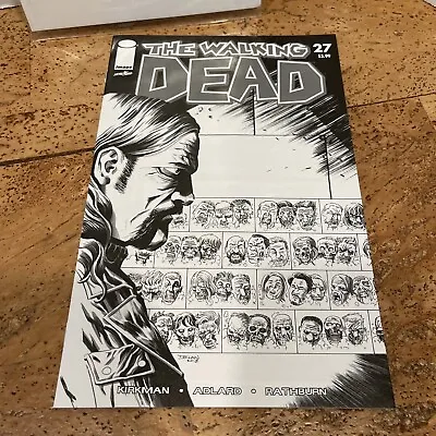 Buy WALKING DEAD #27 By DECLAN SHALVEY Variant Black And White Sketch • 13.43£