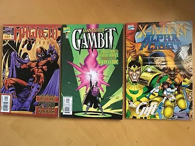 Buy X-MEN, Set Of 3 Marvel 1998 80 Page 1-shots: GAMBIT; MAGNETO; X-MEN/ALPHA FLIGHT • 12.99£