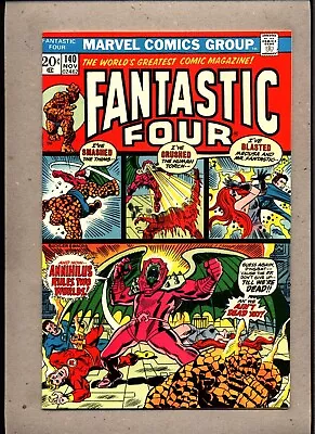Buy Fantastic Four #140_november 1973_very Fine/near Mint_annihilus_bronze Age! • 4.20£