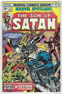 Buy MARVEL SPOTLIGHT The Son Of Satan #22 & 23 BRONZE AGE COMIC BOOK LOT Ghost Rider • 23.97£
