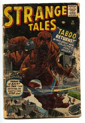 Buy Strange Tales #77 1960- TABOO Ditko- Kirby- FR • 59.14£