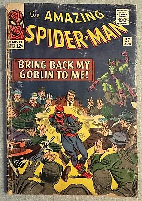 Buy Amazing Spider-Man #27 Key Death Of Crime Master Early Green Goblin App Reader • 39.92£